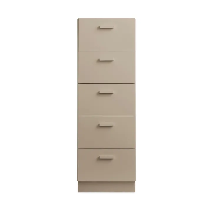 Commode Relief haut sur socle 41x115 cm beige - Relief