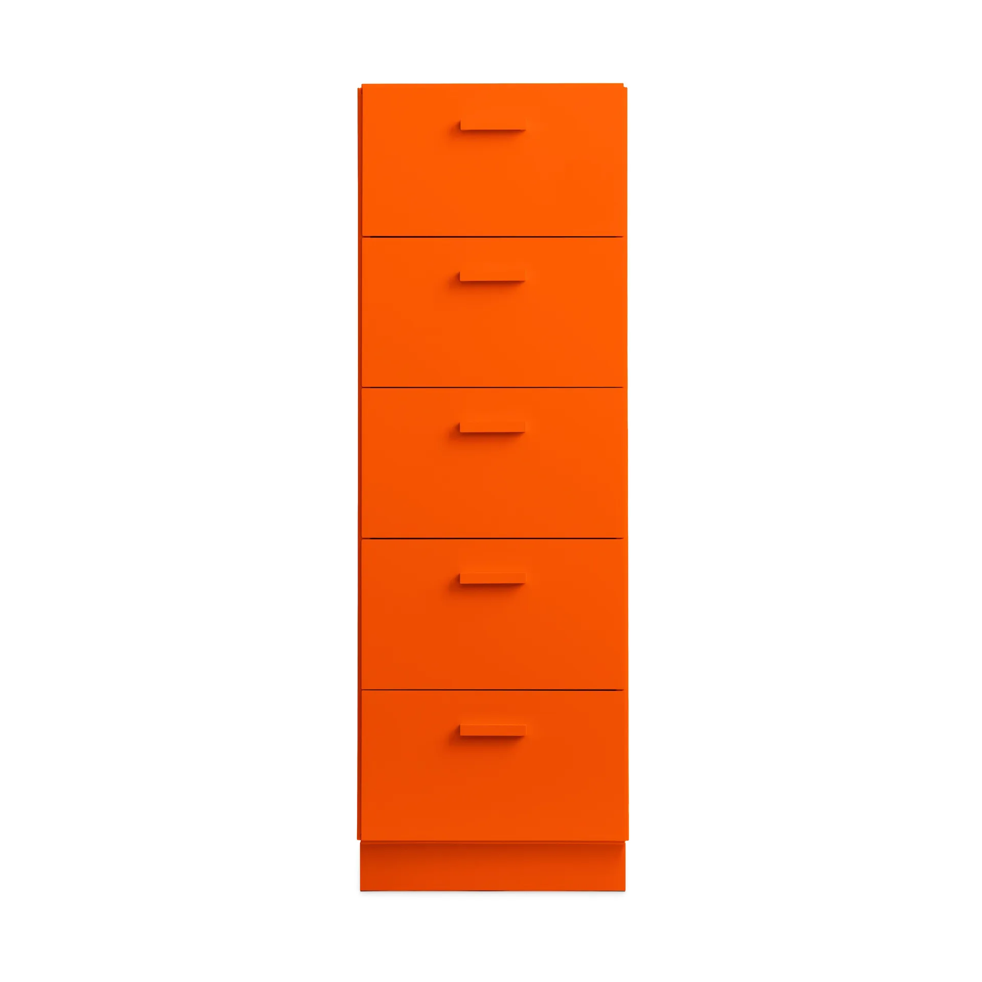 Commode Relief haut sur socle 41x115 cm orange,  Relief