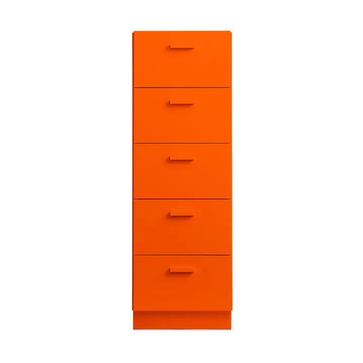 Commode Relief haut sur socle 41x115 cm orange - Relief
