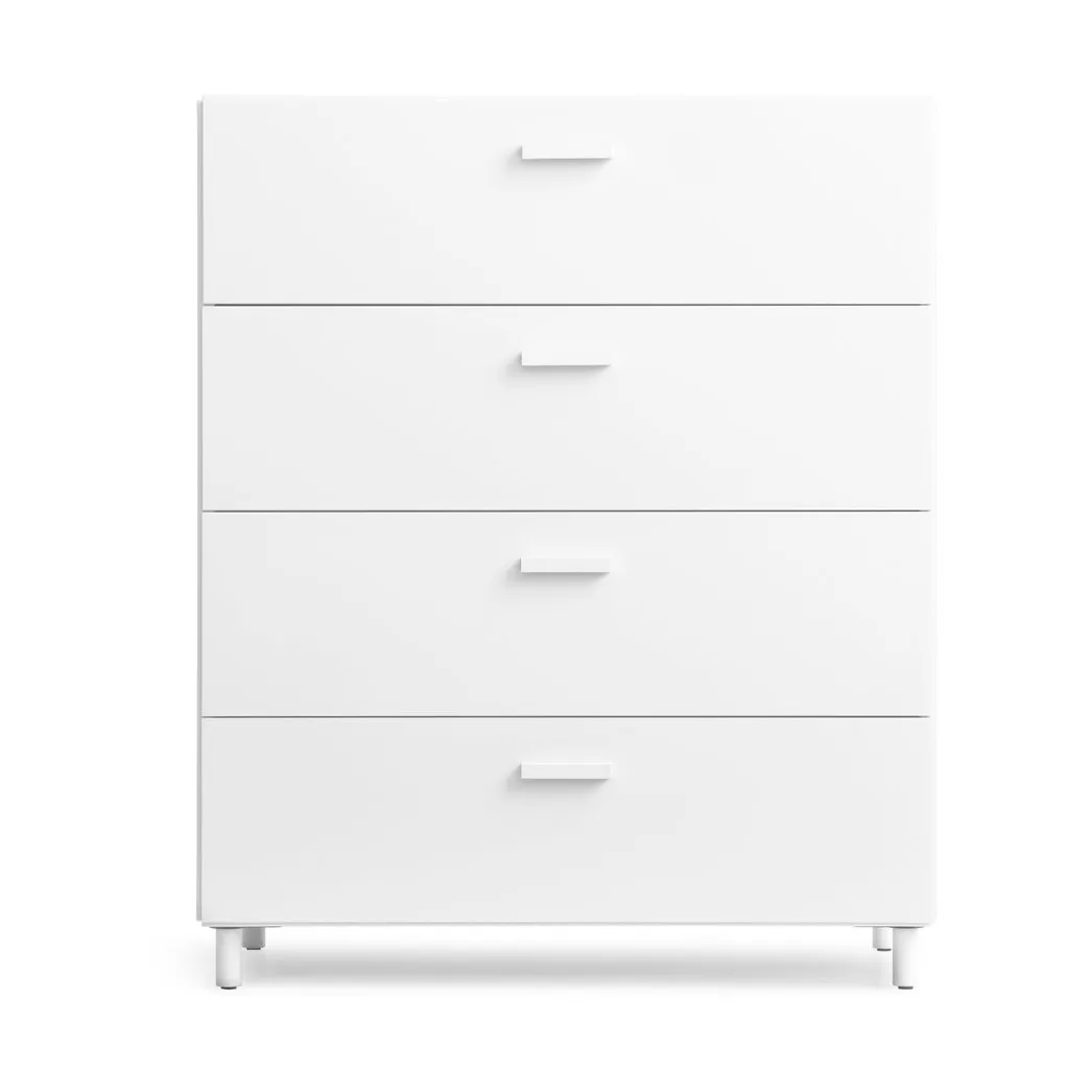 Commode Relief large sur pieds 82x92,2 cm blanc,  Relief