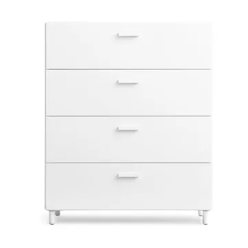 Commode Relief large sur pieds 82x92,2 cm blanc - Relief