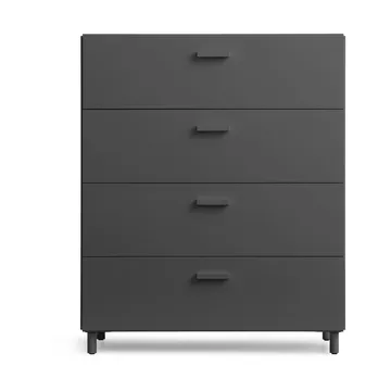 Commode Relief large sur pieds 82x92,2 cm gris - Relief