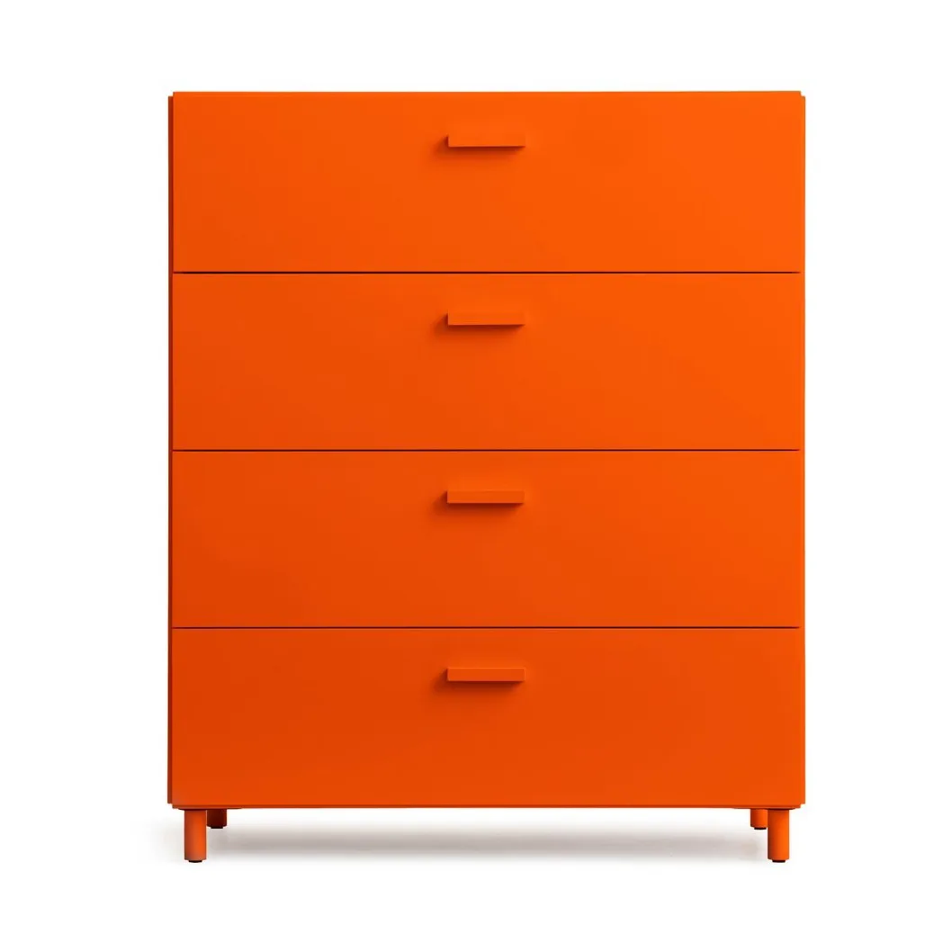 Commode Relief large sur pieds 82x92,2 cm orange,  Relief