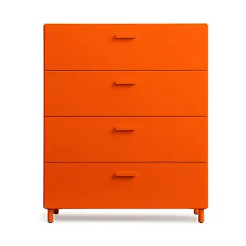 Commode Relief large sur pieds 82x92,2 cm orange - Relief