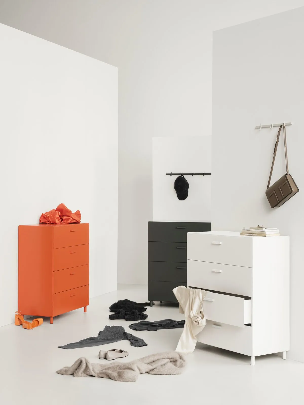 Porte-manteau Relief small 41 cm, Beige Relief