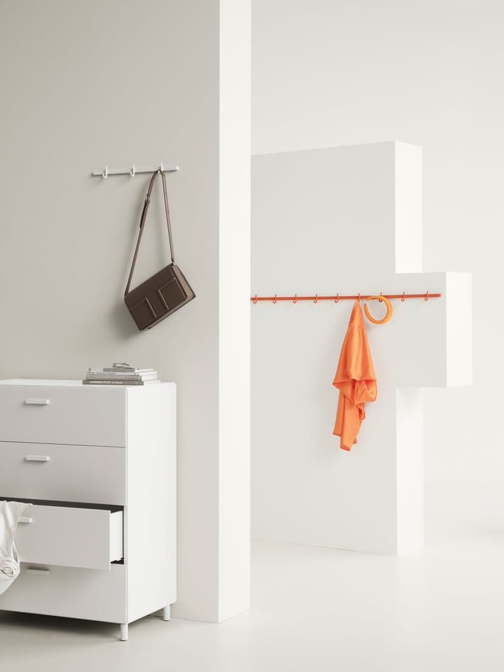 Porte-manteau Relief small 41 cm, Blanc Relief