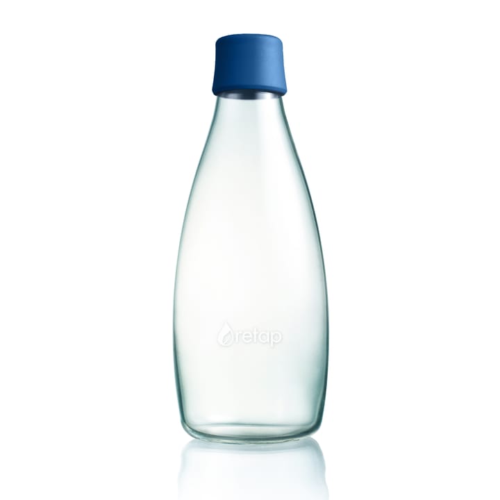 Bouteille en verre Retap 0,8 L - bleu foncé - Retap