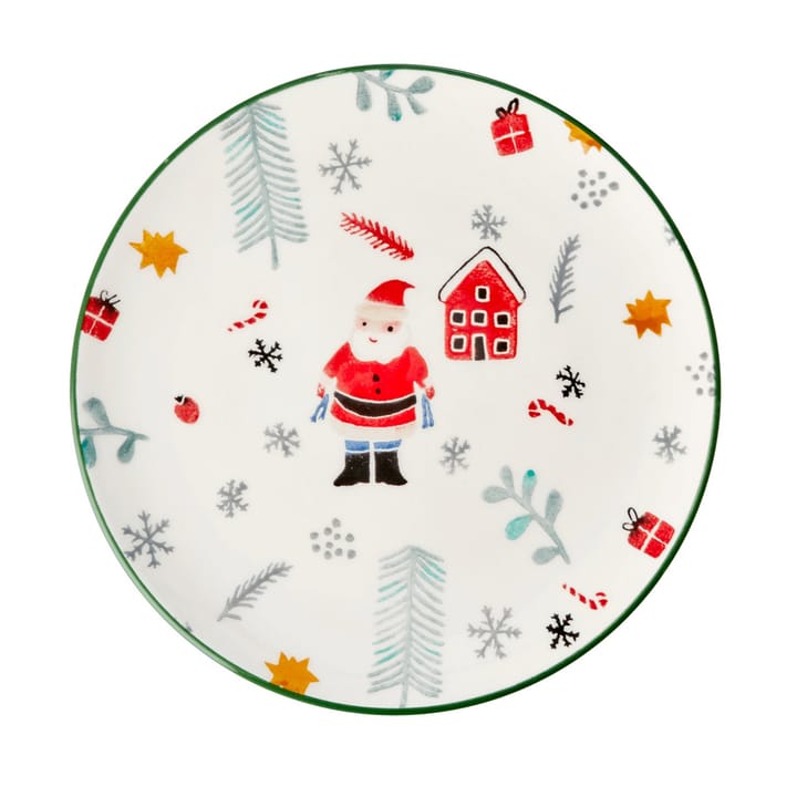 Assiette en céramique Rice aux motifs de Noël 2020 - Père Noël - RICE
