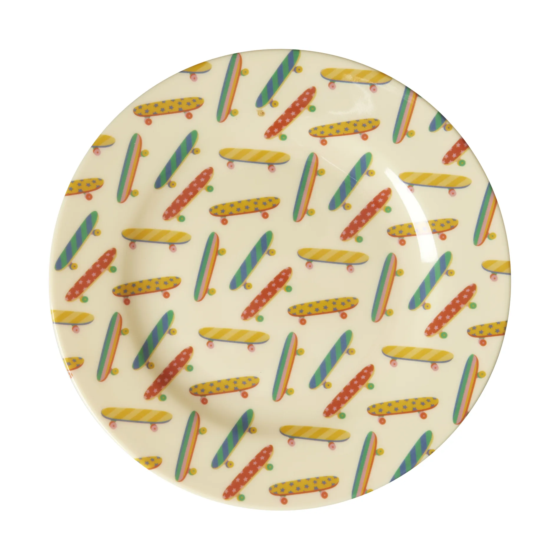 Assiette en mélamine Rice Ø20 cm, Skateboard RICE