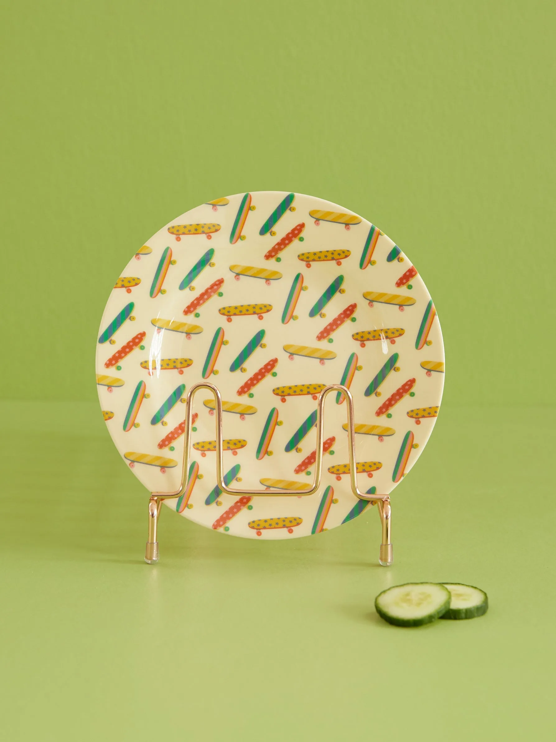 Assiette en mélamine Rice Ø20 cm, Skateboard RICE