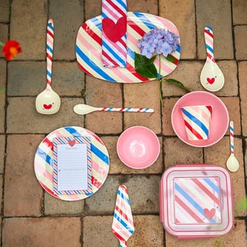 Assiette en mélamine Rice 22 x 30cm - Candy stripes - RICE