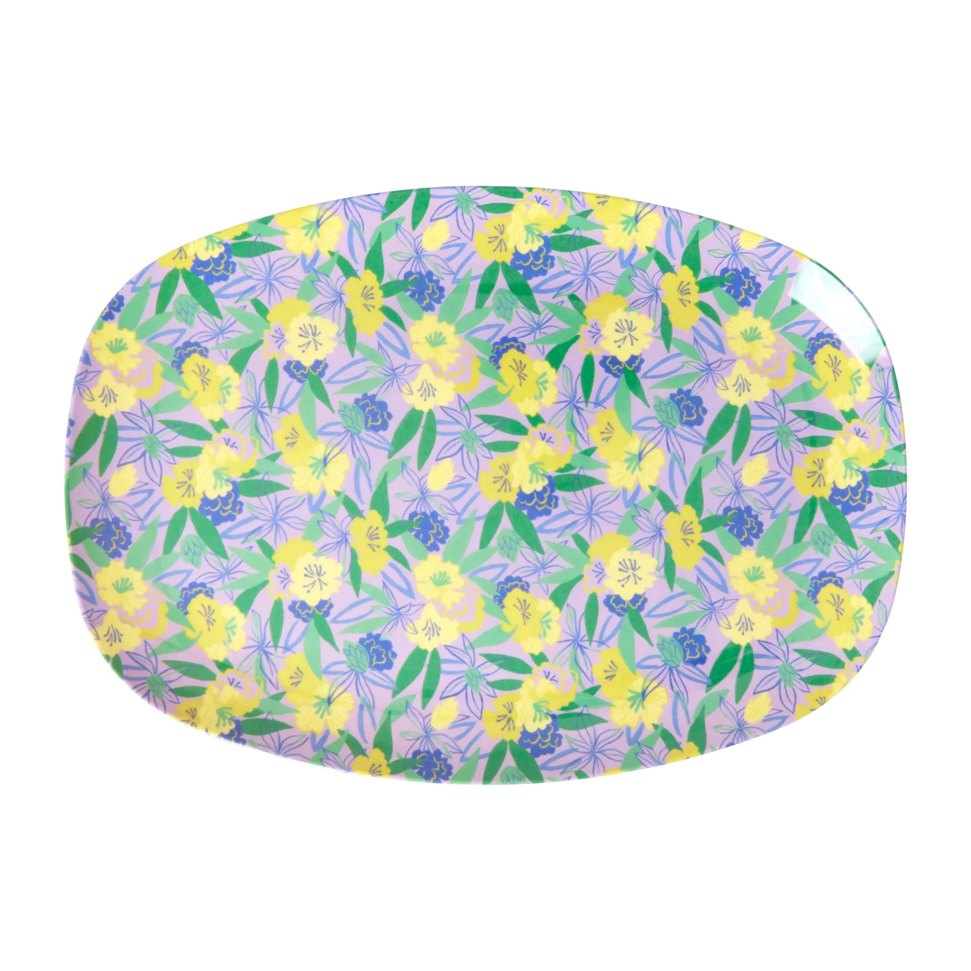 Assiette en mélamine Rice 22 x 30cm, Fancy pansy RICE