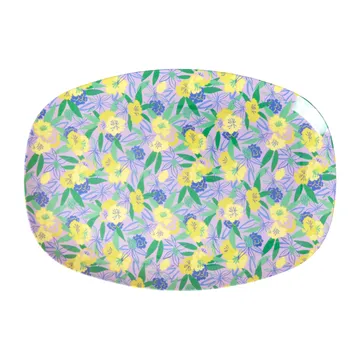 Assiette en mélamine Rice 22 x 30cm - Fancy pansy - RICE