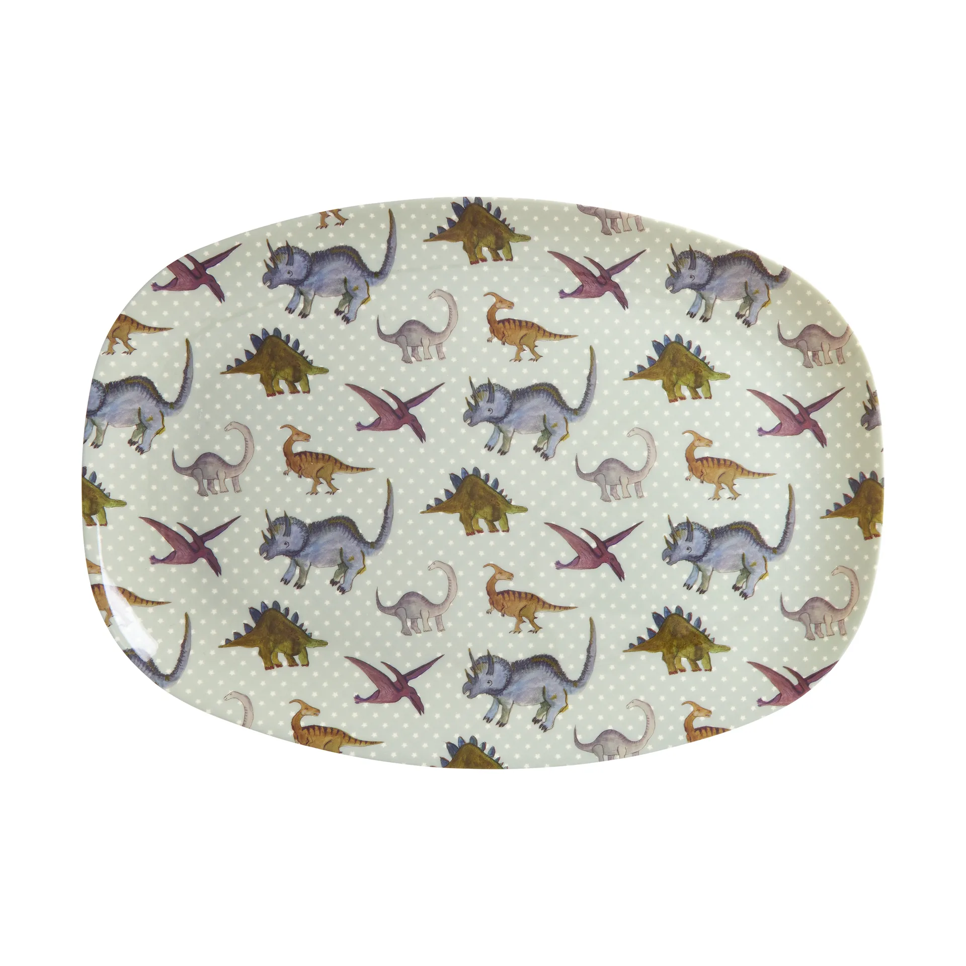 Assiette en mélamine Rice 22 x 30cm, New Dino RICE