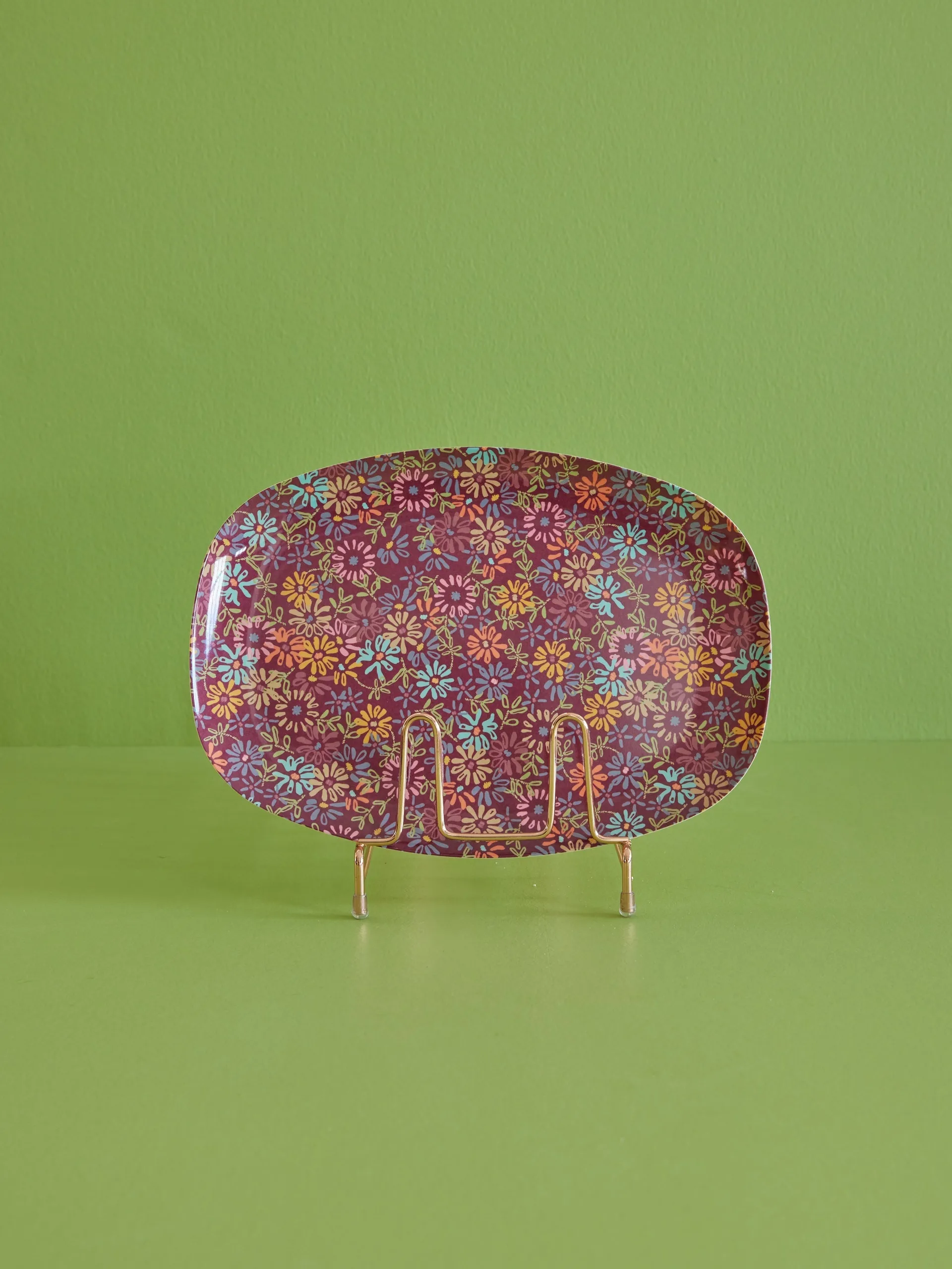 Assiette en mélamine Rice 22 x 30cm, Stripes RICE