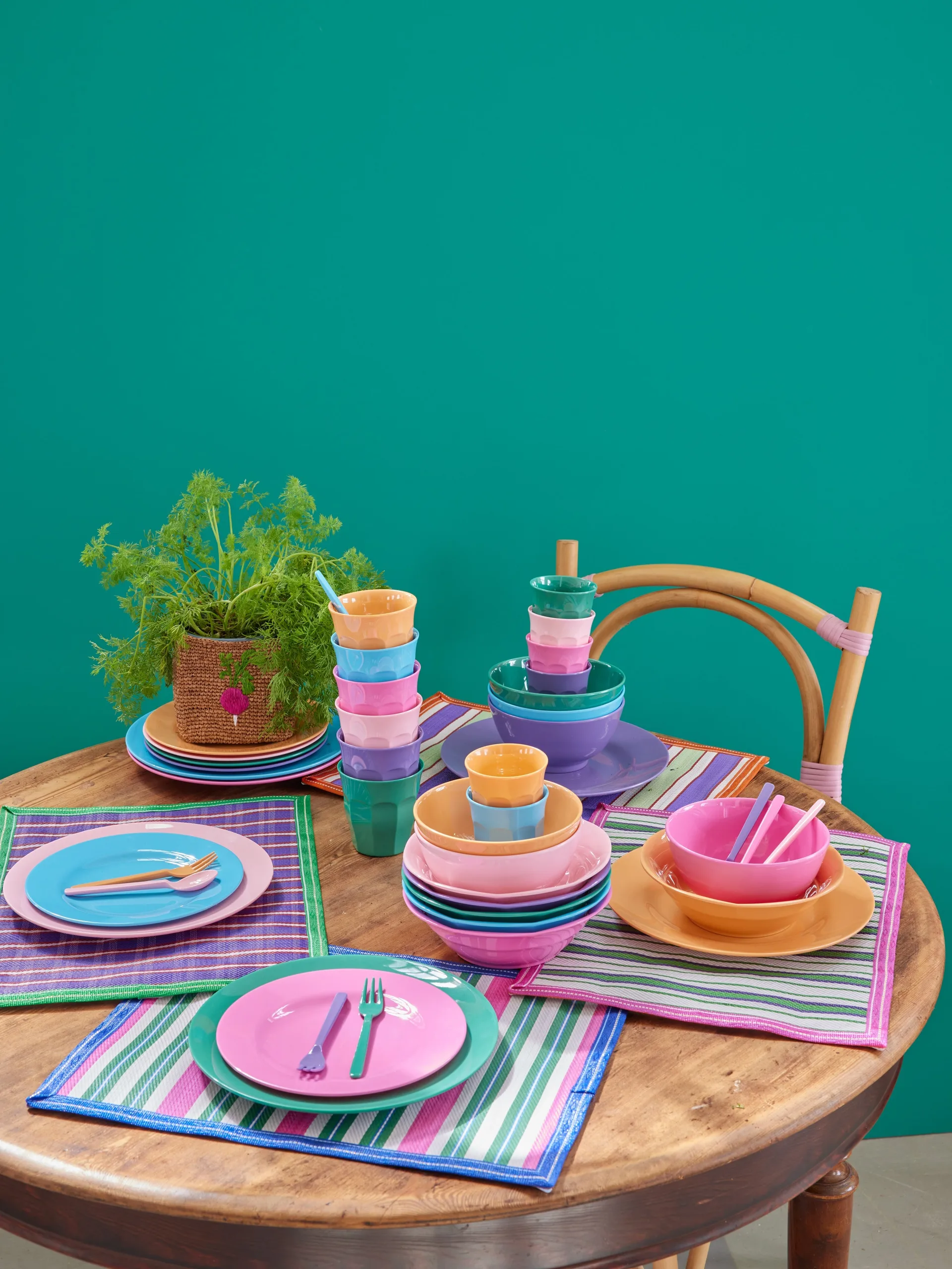 Assiette en mélamine Rice Ø26 cm 6 pièces, La Joie de Vivre RICE