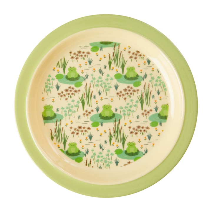 Assiette pour enfant Rice mélamine Ø22 cm - Frog - RICE