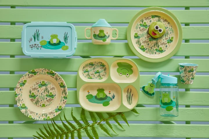 Assiette pour enfant Rice mélamine Ø22 cm, Frog RICE