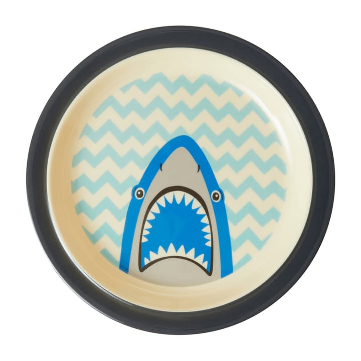 Assiette pour enfant Rice mélamine Ø22 cm - Shark - RICE