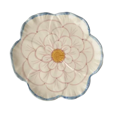 Assiette Rice Flower Ø19,5 cm - Blue border - RICE