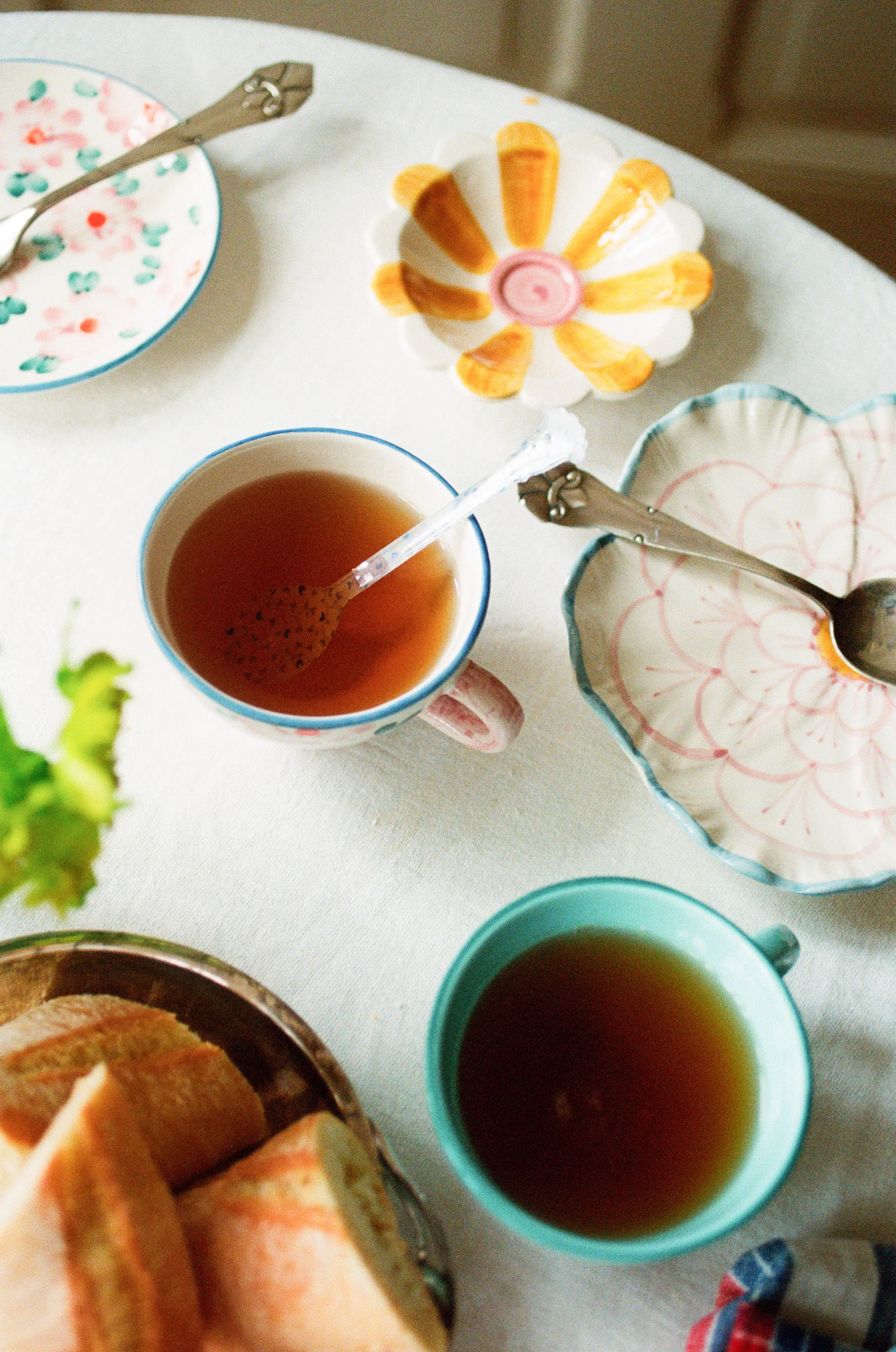Assiette Rice Flower Ø19,5 cm, Blue border RICE
