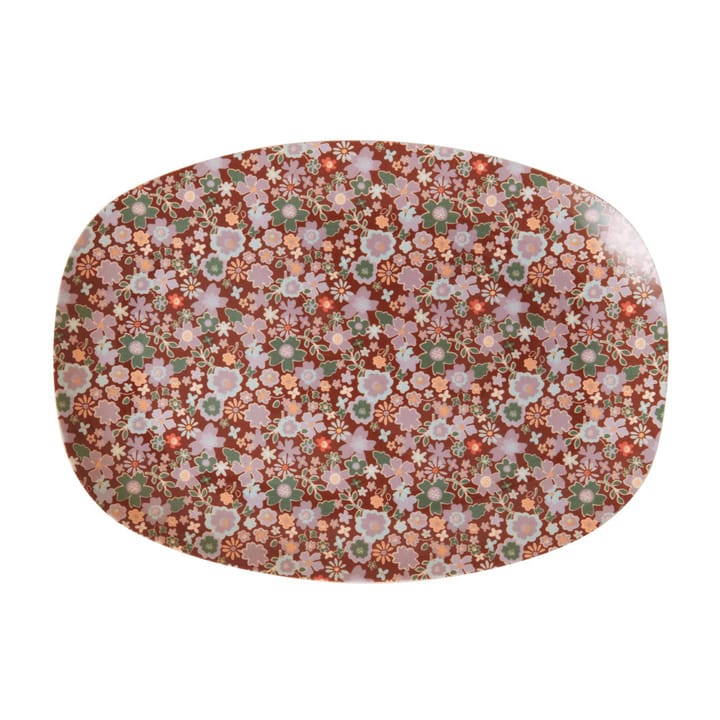 Assiette Rice mélamine 16,5x23 cm - Fall flower - RICE
