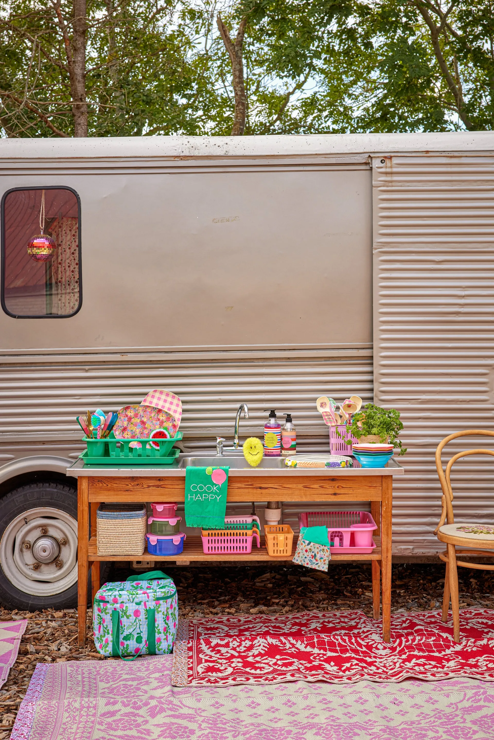 Assiettes à soupe Rice mélamine Ø19 cm 6 pièces, Multicolor RICE