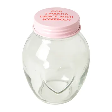 Bocal en verre avec couvercle Rice large 1,8 litre - Pink - RICE