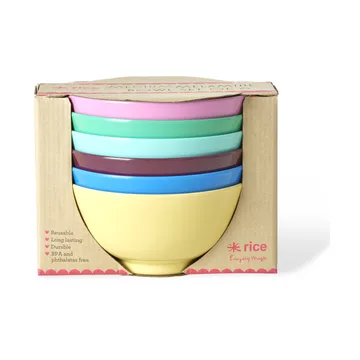 Bol en mélamine Rice medium 70 cl lot de 6 - Show youre true colors - RICE