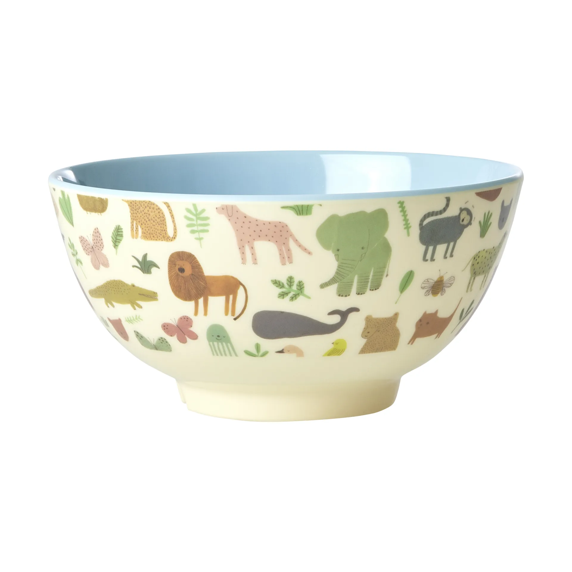 Bol en mélamine Rice medium, Sweet Jungle Print-Soft blue RICE