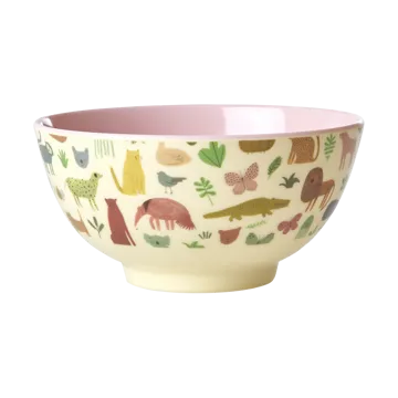 Bol en mélamine Rice medium - Sweet Jungle Print-Soft Pink - RICE