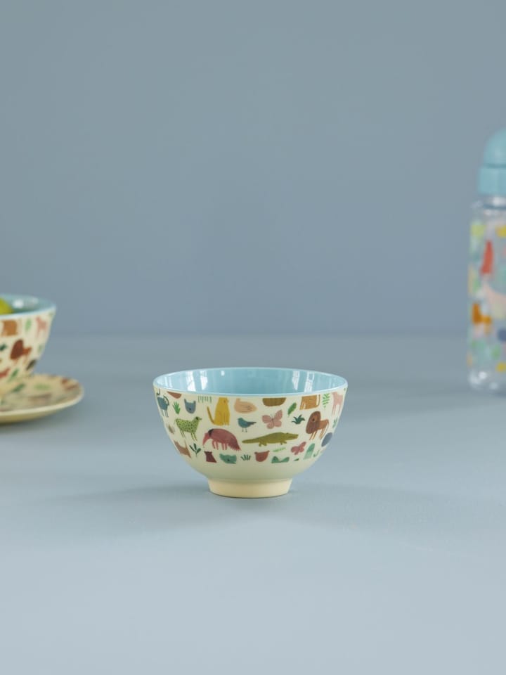 Bol en mélamine Rice small, Sweet Jungle Print-Soft blue RICE