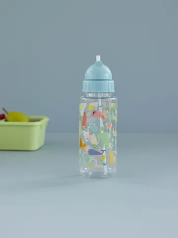 Bouteille Rice 45 cl pour enfants - Sweet Jungle Print-Soft blue - RICE
