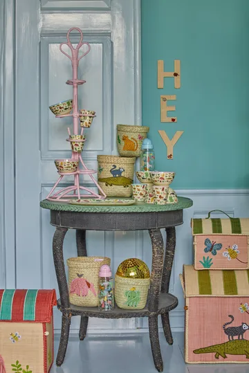 Bouteille Rice 45 cl pour enfants - Sweet Jungle Print-Soft blue - RICE