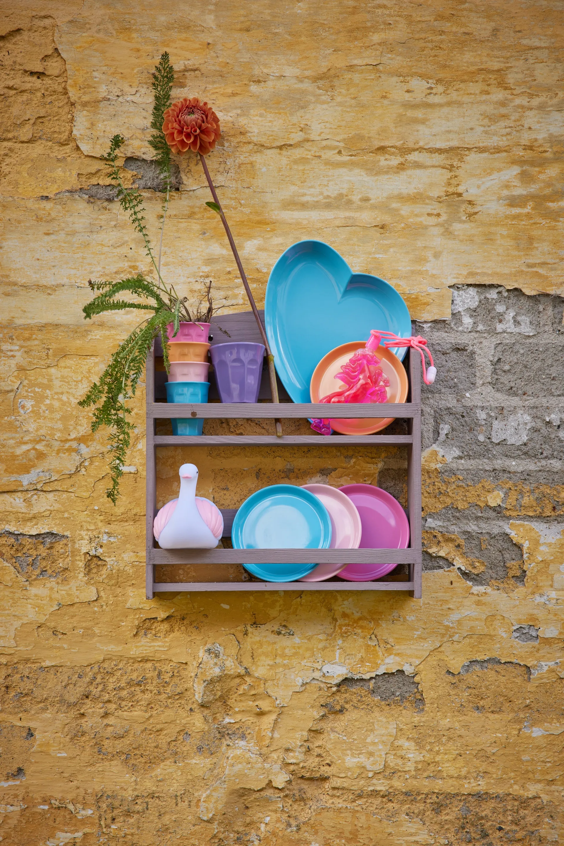 Coffret cadeau de 4 tasses à café expresso Rice en mélamine, Multicolor RICE