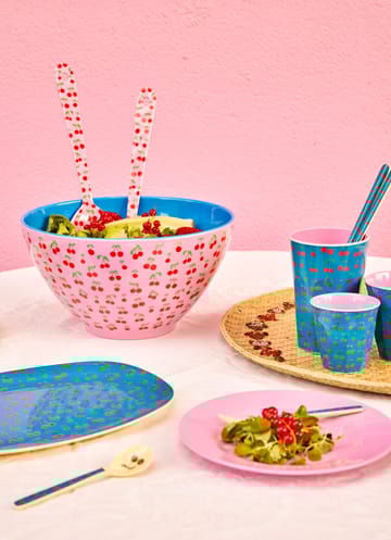 Couverts à salade en mélamine Rice 2 Pièces - Cerise - RICE