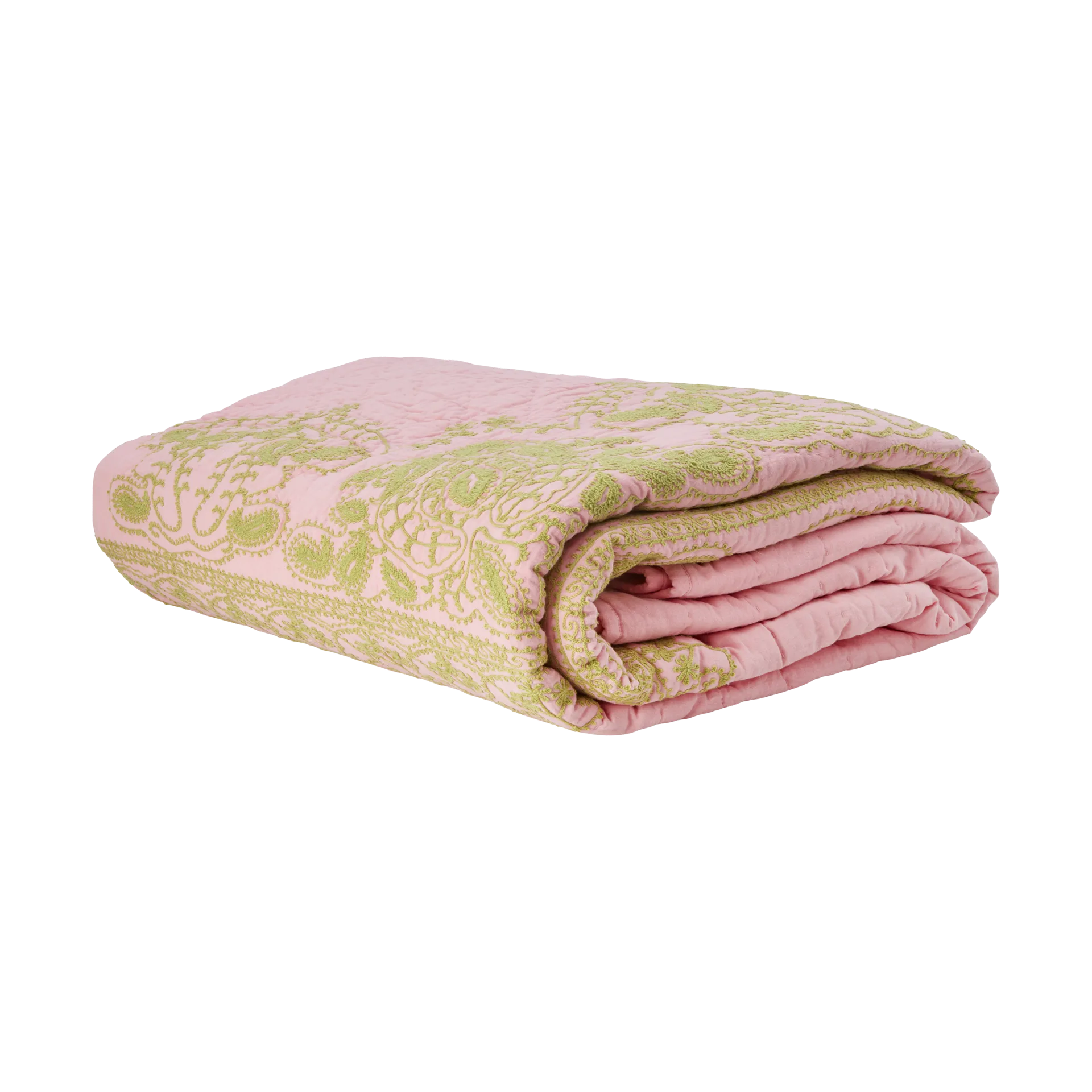 Couvre-lit matelassé Rice 225x225 cm, Soft pink RICE