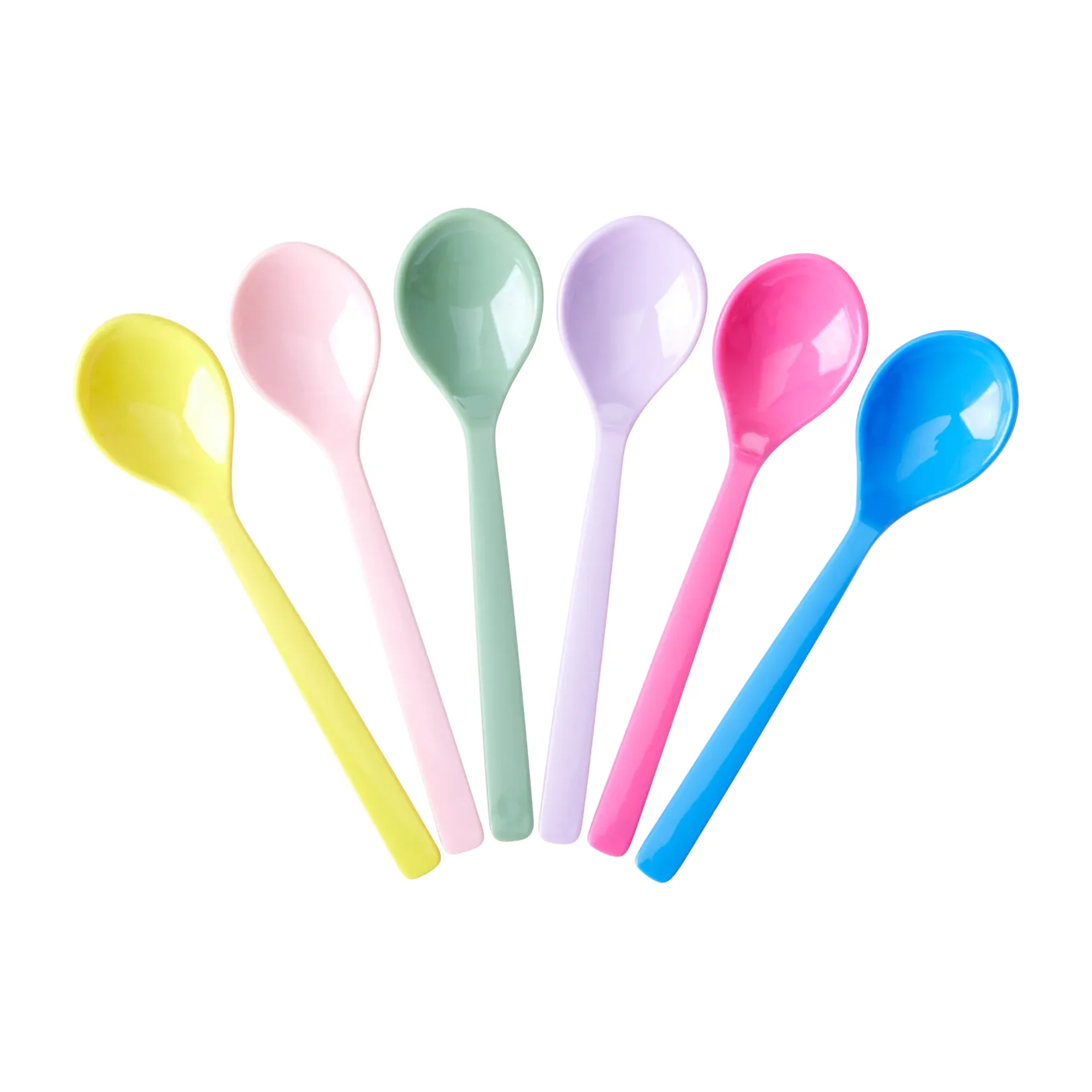 Cuillère en mélamine Rice Lot de 6, Multicolor RICE