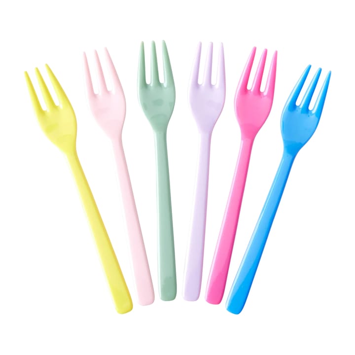 Fourchette en mélamine Rice Lot de 6 - Multicolor - RICE