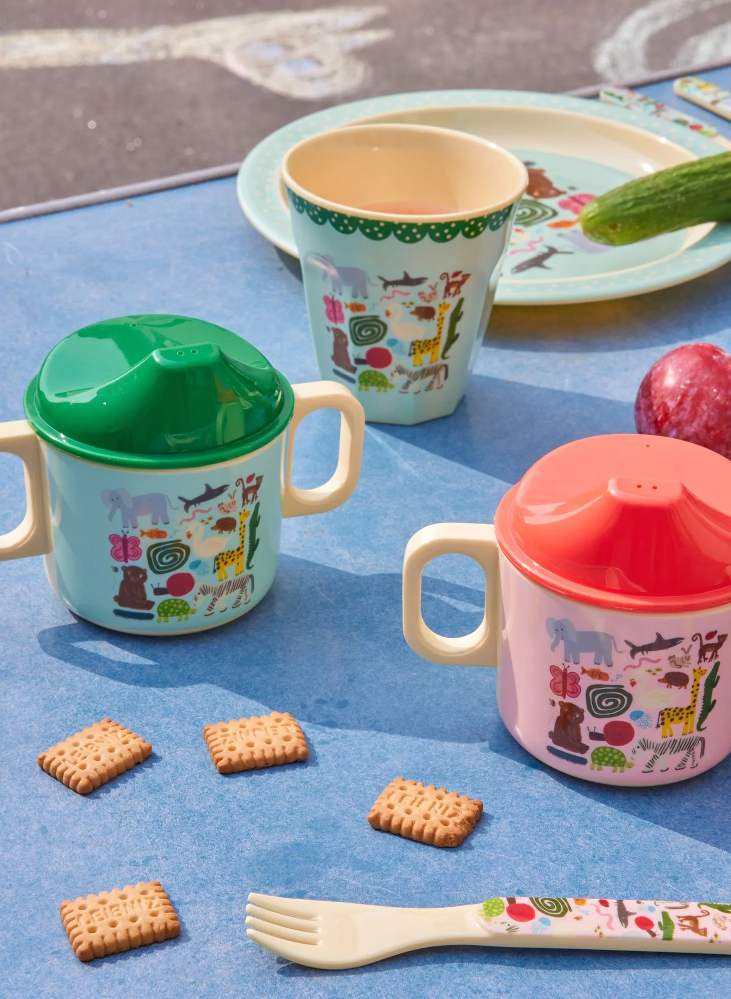 Mug pour enfant à deux poignées Rice wildlife 25 cl, Pink RICE