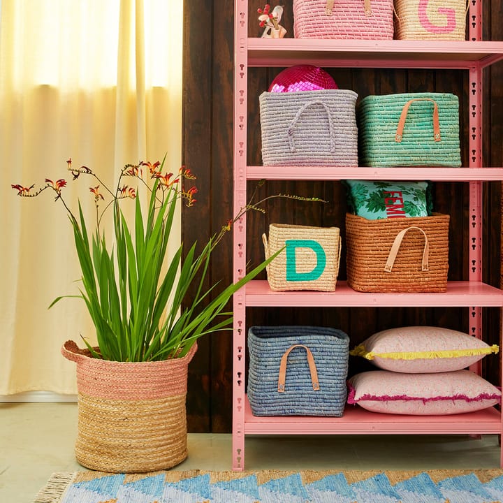 Panier de rangement Rice raffia, Marron RICE