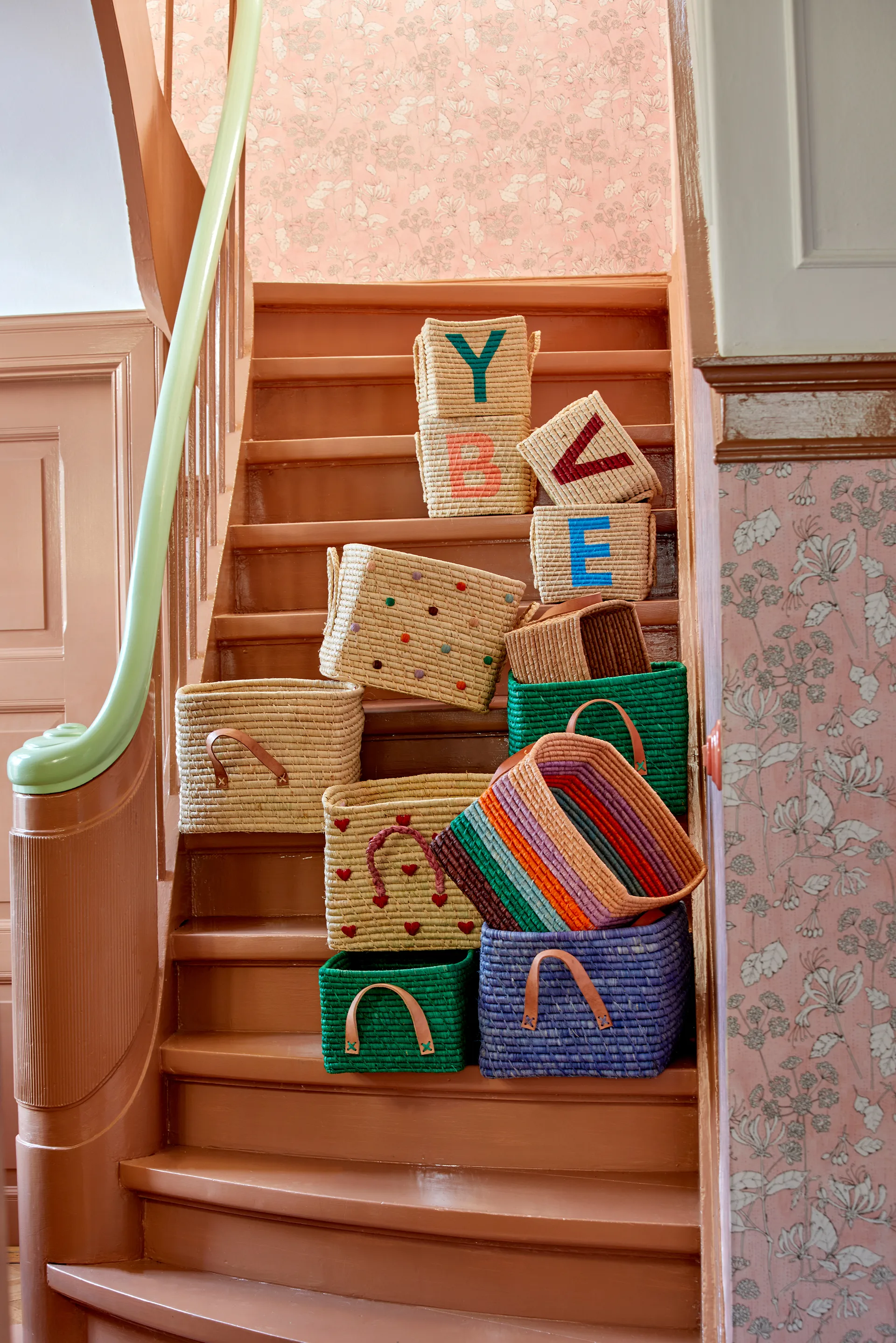 Panier de rangement Rice raffia, Nature RICE
