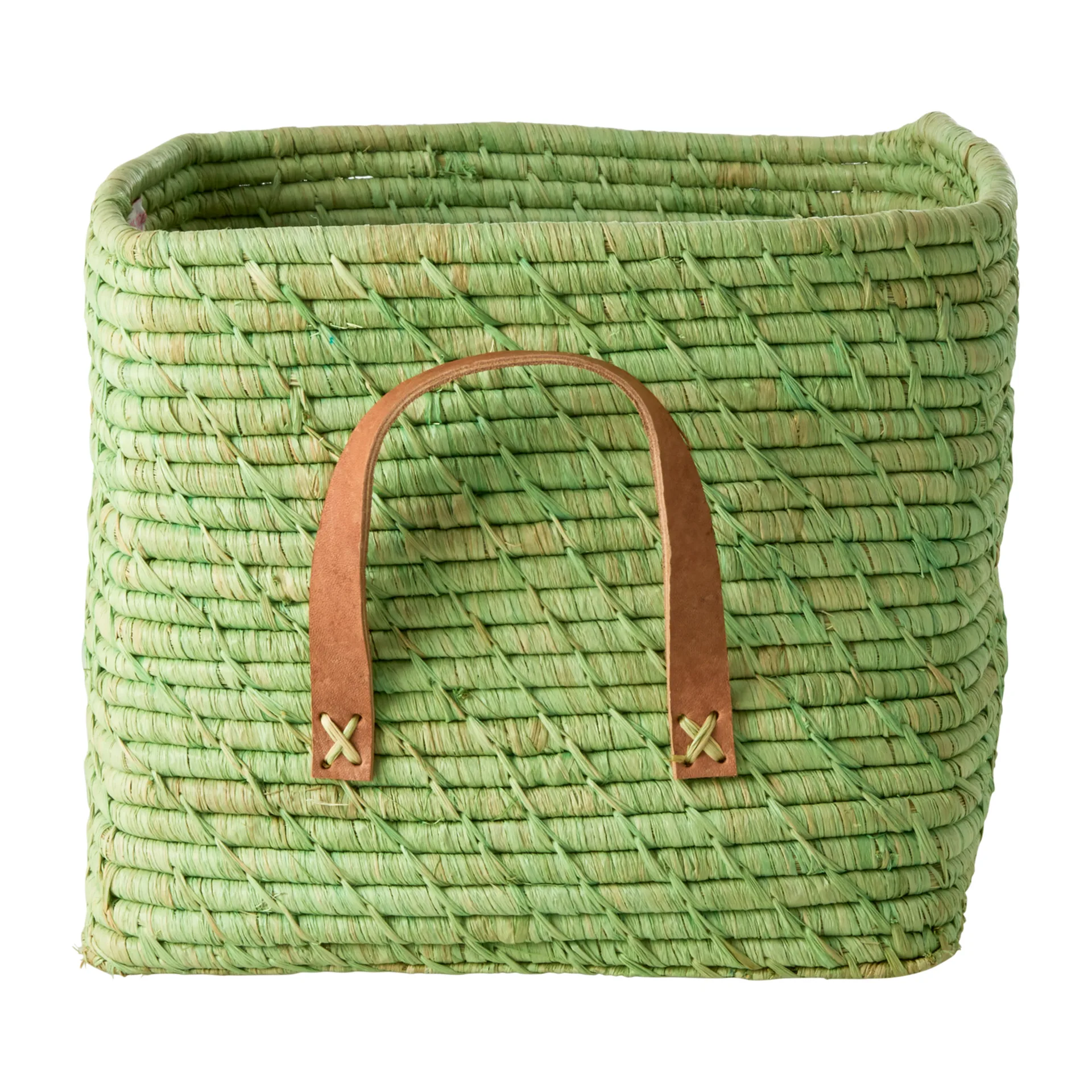 Panier de rangement Rice raffia, Soft green RICE