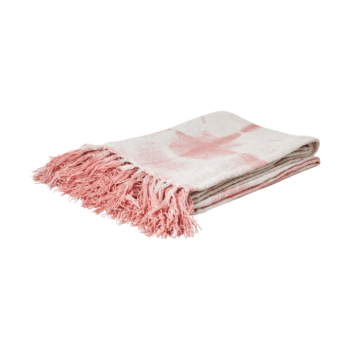 Plaid Rice 125x150 cm - Tie-dye, soft pink - RICE