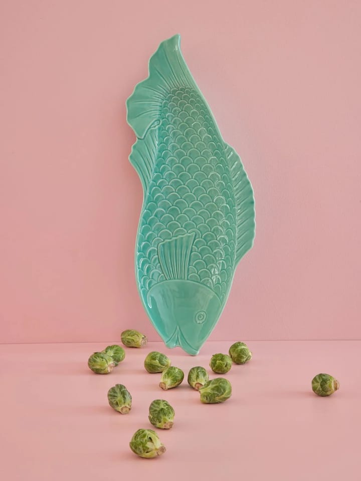 Plat de service à poisson Rice 20x53 cm, Aqua RICE