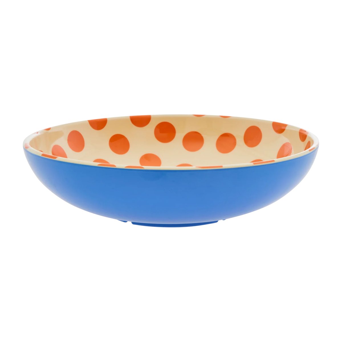 rice saladier en mélamine rice ø 29,9 cm orange dots-blue