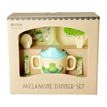 Service pour enfants Rice 4 Pièces - Frog - RICE