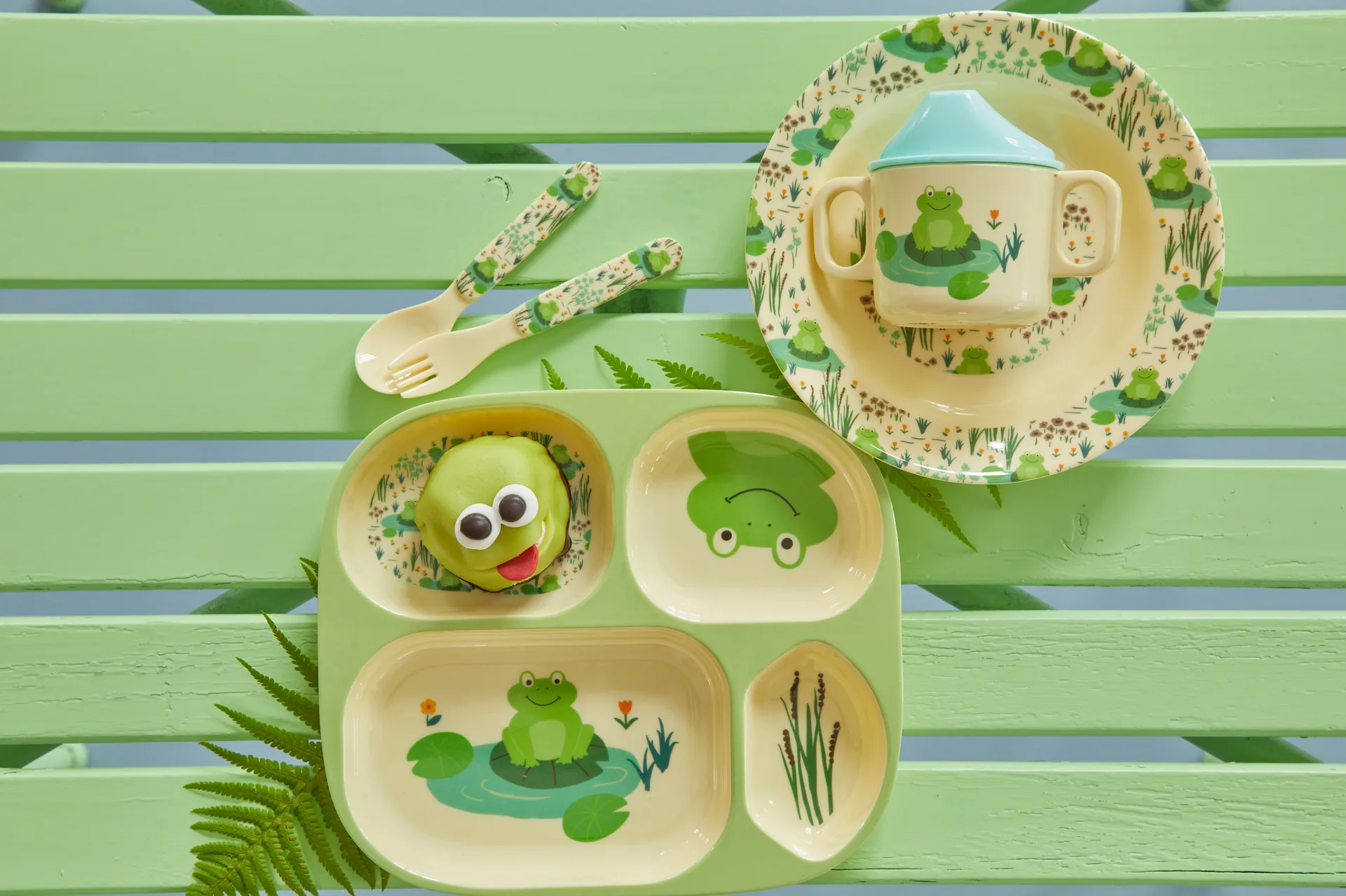 Service pour enfants Rice 4 Pièces, Frog RICE