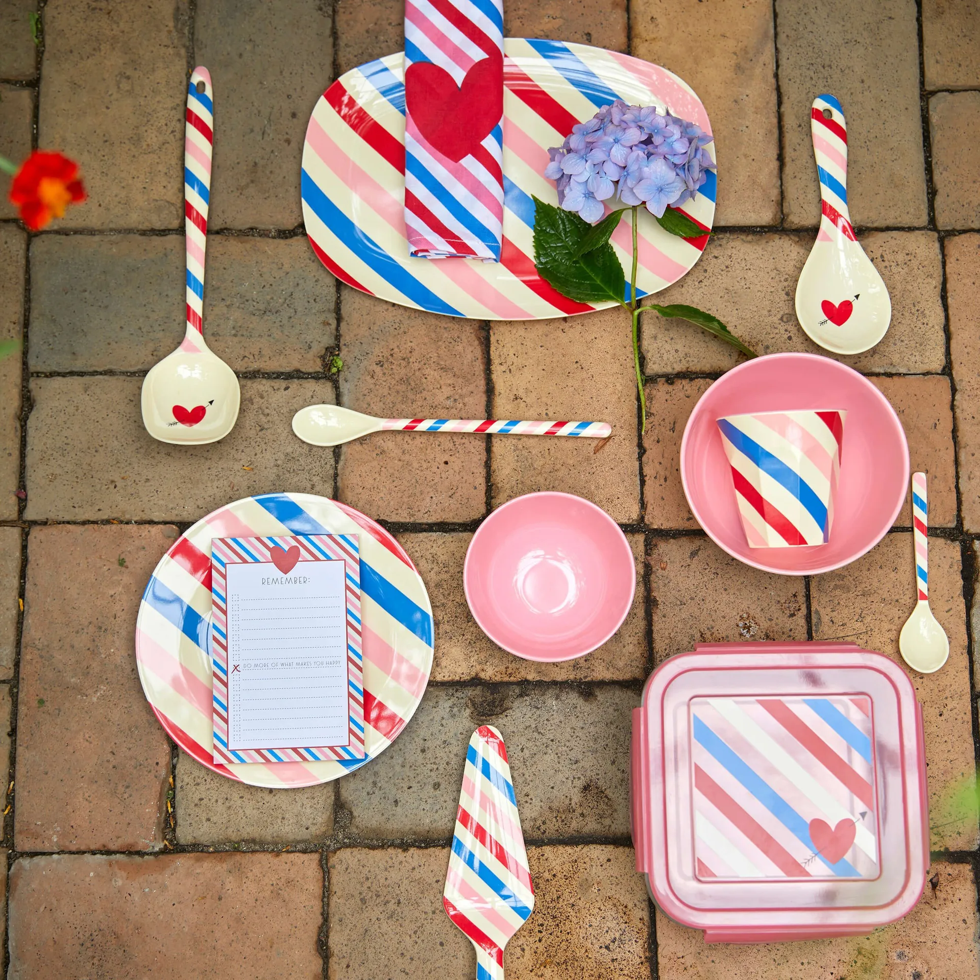 Tasse en mélamine Rice medium, Candy stripes RICE