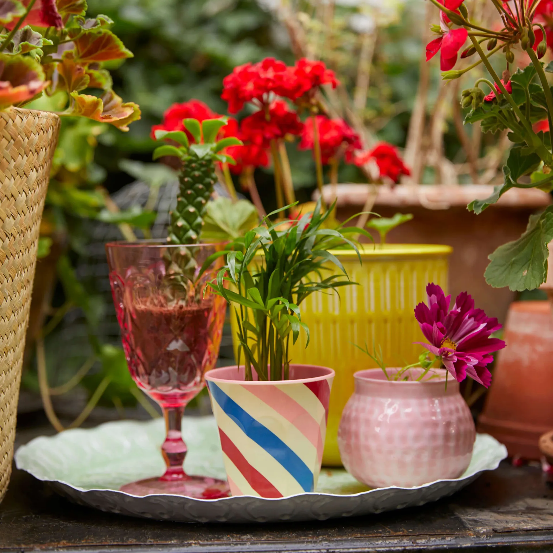 Tasse en mélamine Rice medium, Candy stripes RICE
